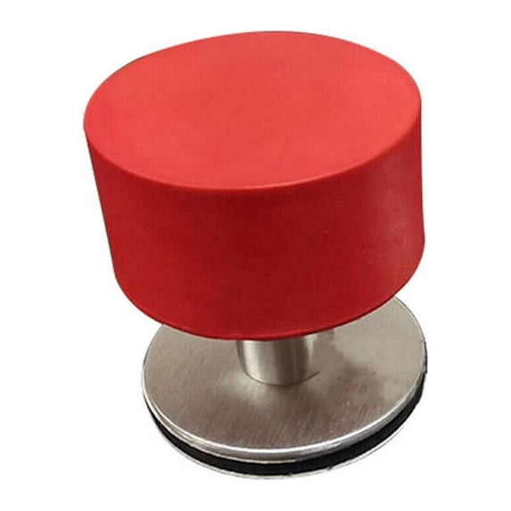 Practical Self Adhesive Tools Non Punch Rubber Stopper Door Stop Door Stopper Rubber Floor Protector RED
