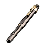 Practical Short Fountain Pen with Antique Metal Finish Metal Body Compact Portable Design for Everyday Writing Tasks