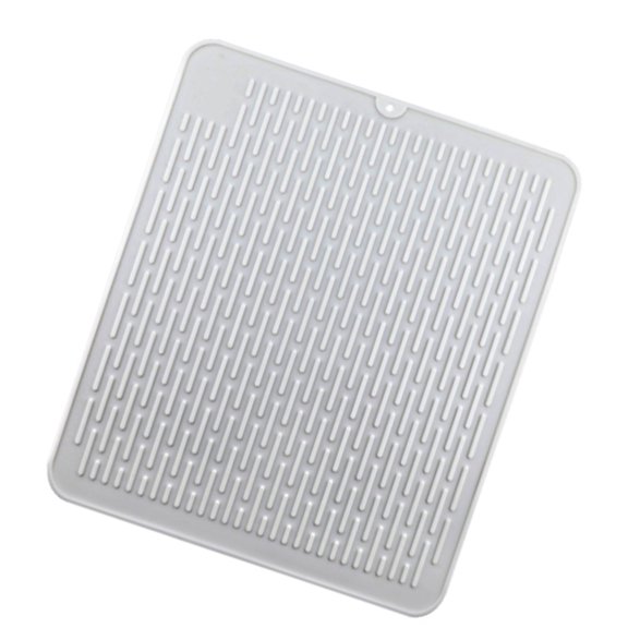 Practical Silicone Dish Draining Mat Heat Resistant Silicone Draining Mat for Kitchen Dishes Utensils and Vegetables