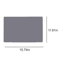 thumbnail image 1 of Practical Silicone Placemats,Simple Rectangular Kitchen Placemat,Non-Slip Waterproof Countertop Protector,Stain Resistant Kitchen Counter Mat,Thick Placemat for Kitchen Table ,Dark Gray,15.74x11.81", 1 of 5