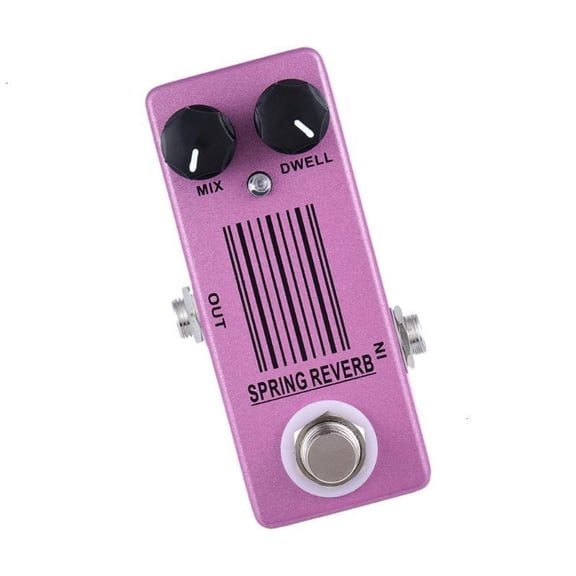 Practical Small Pink Reverbs Pedal with Analog Tone and Sturdy Build for Guitar