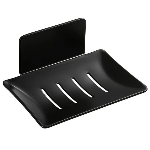 Practical Soap Dishes Soap Holder without drilling for Bath Sink-Nicely Fits Into Amenity Tray-Easy to Clean, Highly Durable,Black