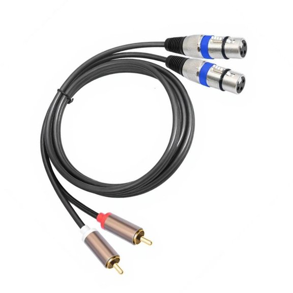 Practical Sound Interconnects Cable Female Male Metal Cores Double Layer