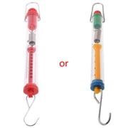 Practical Spring Scale 500g/5N Dynamometer Plastic Transparent Body Easy for School Classroom
