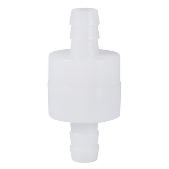 Practical Stable  Plastic 8mm Inline Check Valve,  1-Way Inline Check Valve, Oils For Petrol Water White