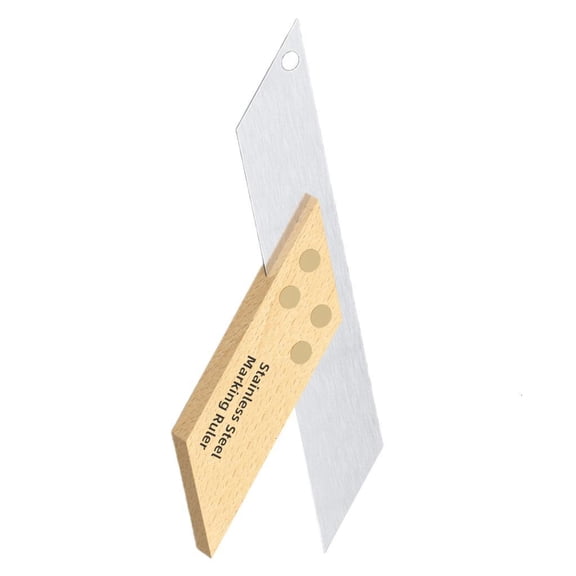 Practical Stainless Steel Marking Ruler For Precisions Carpentry And DIY Projects