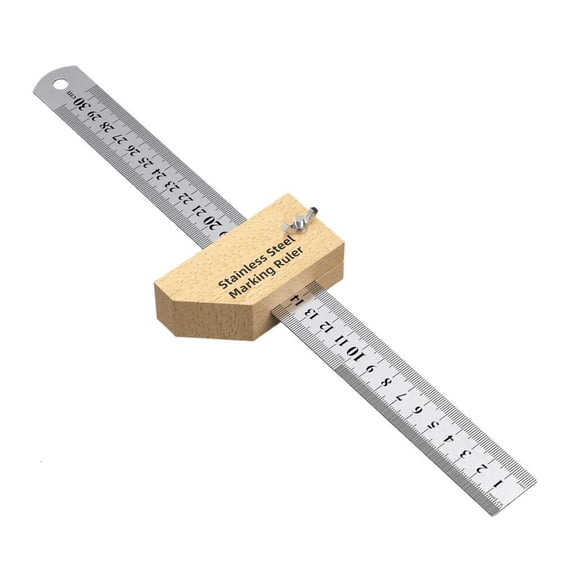 Practical Stainless Steel Marking Ruler For Precisions Carpentry And DIY Projects
