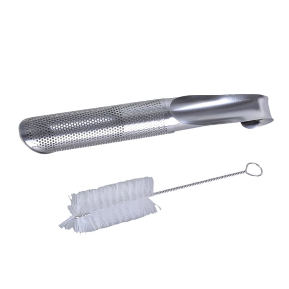 Practical Stainless Steel Teas Diffuser Hanging Hook Handle Food Grade Stick Tube Strainer For Loose Teas And Coffee
