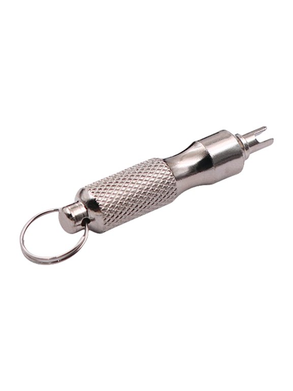 Practical Stainless Steel Valves Disassembly Tool Wrench Spanner Keychain For Easy Tire Repair Auto Enthusiasts