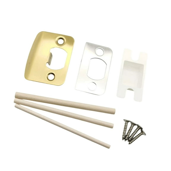 Practical Standard Door Strikes Plate With Shims Universals Residential Security Strikers Fix Door Latches Close