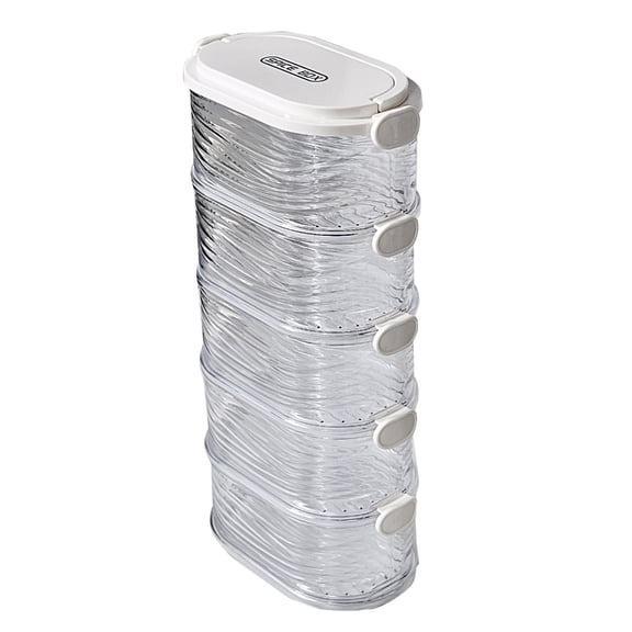 Practical Sturdy Plastic Canisters for Spices and Meal Storage Solution