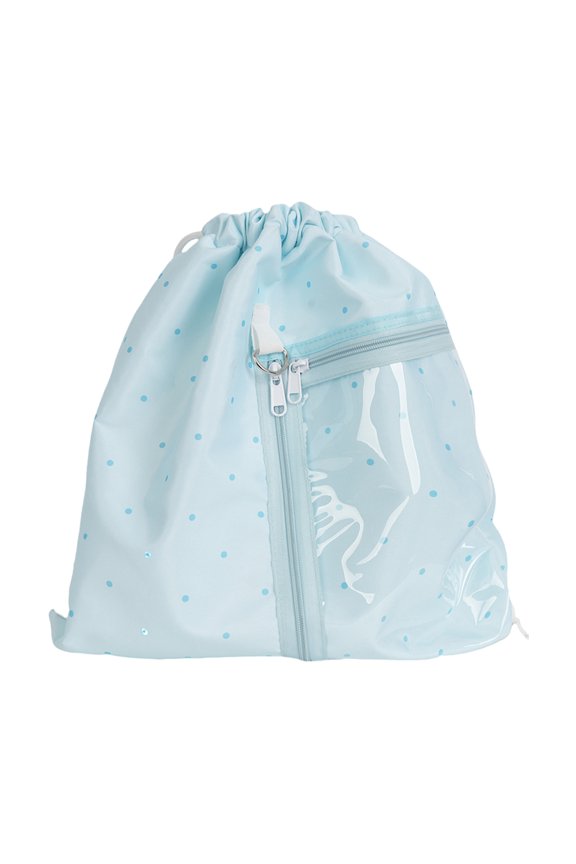 Practical Styles Drawstring Closure Backpack with Dot Star Designs Casual Daypack for Efficient Travel Use