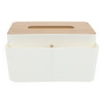 thumbnail image 1 of Practical Tissue Box for Home Storage Use in White Synthetic Material Great for Kitchen Bedroom Living .8x4.5x5.1 Inches, 1 of 8