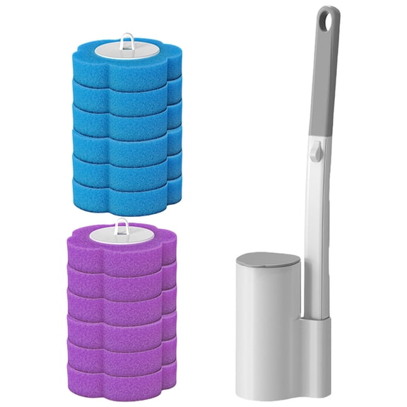 Practical Toilet Cleaning Set for Home and Public Use Toilet Cleaning Wand Toilet Cleaning Organizers