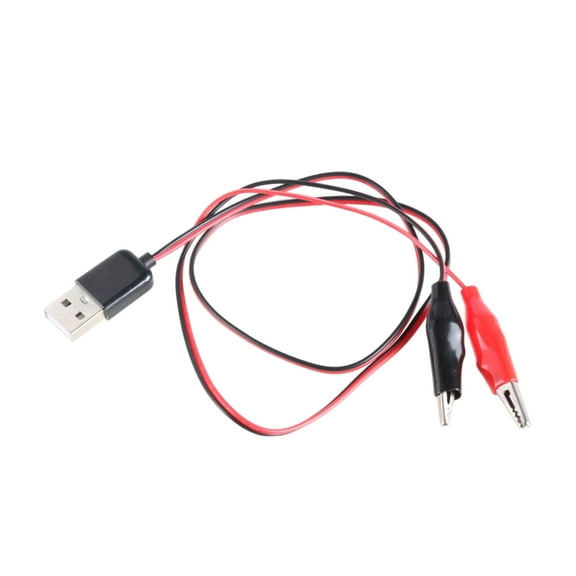 Practical USB Power Transfer Cable With Two Clips 5V, 1.5A 60cm 23.6in