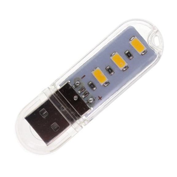 Practical USB Powered Night Light LED Bulb Small Book Lighting Texture Perfect for Laptop Keyboard Desk Camping