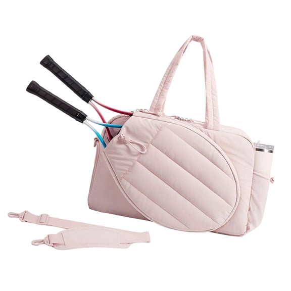 Practical Water Resistant Sports Gym Bag with Dedicated Tennis Gear Compartments for Active Women