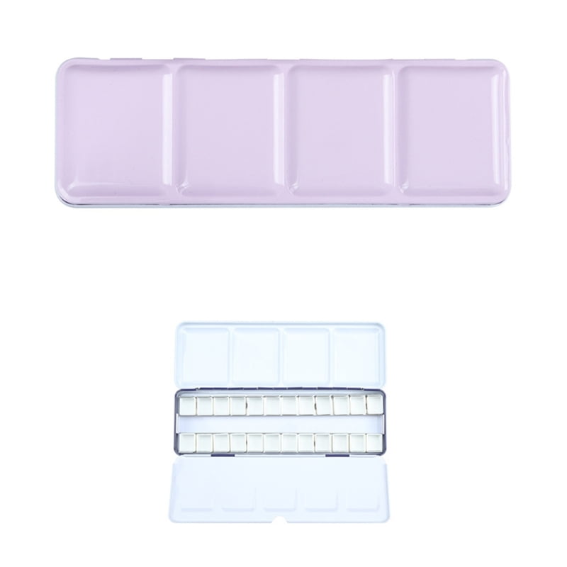Pocket Watercolor Tin Box - Kompakte Aquarell Farbpalette Mit Reinigungsbecher