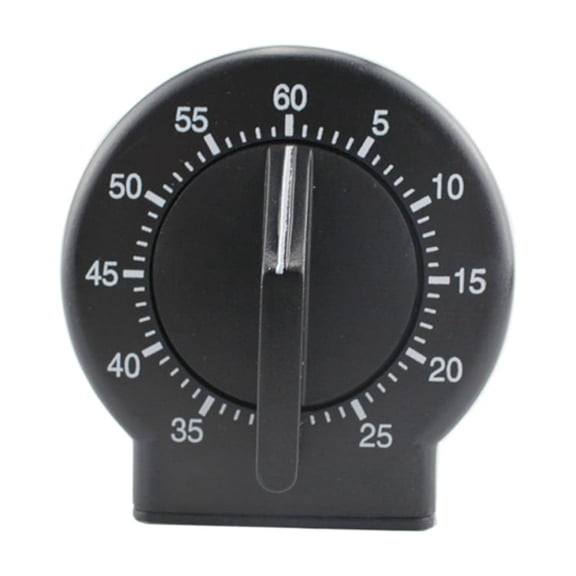 Practical Wide Usage Mechanical Timer 60 Minutes Limit Kitchen Home School Use Portable Round Timing Gadget
