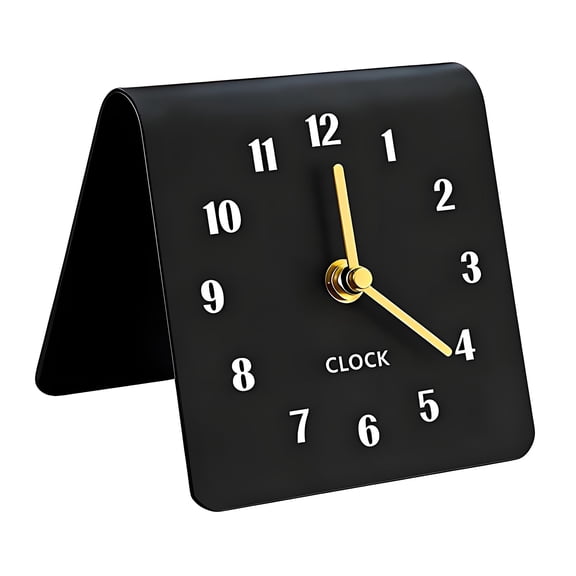 Practical Without Ticking Sound Table Analog Clock With Large Numerals Operated Great For Bedroom Offices Decors