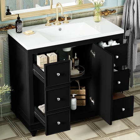 Practical and Stylish - Resin integrated sink vanity for a modern bathroom upgrade