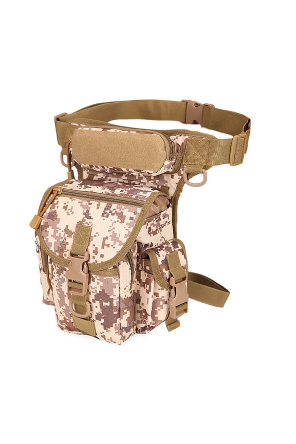 Practical and durable outdoor sports waist bag, cycling leg bag, Oxford cloth leg waist bag, multi-purpose waterproof camouflage waist bag