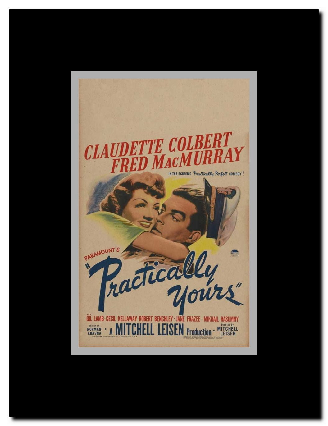Practically Yours Framed Movie Poster