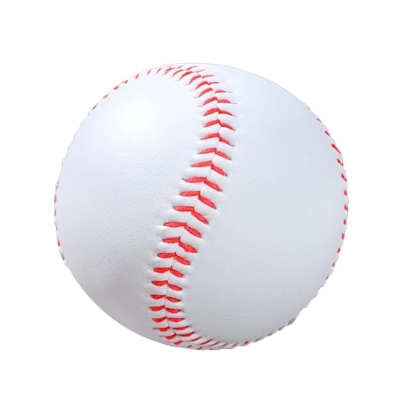 Practice Baseballs, 9 Inch / 23 Cm Official Size, Synthetic Leather, Red Stitching, Baseball For Beginners Training