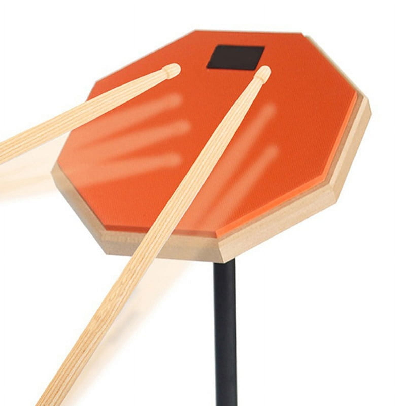 Practice Drum Pad for Drumming Double Sided Silent Practice Drum Pad Snare Practice Pad Orange