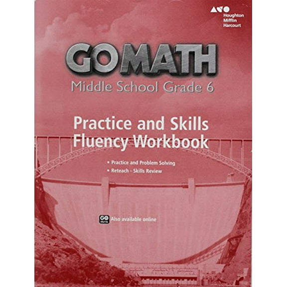 Pre-Owned Practice Fluency Workbook Grade 6 (Go Math!) Paperback