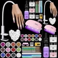 thumbnail image 1 of Practice Hand for Acrylic Nails Kit: Fake Silicone Hands Nail Mannequin Hand for Nail Extensions Nail Caving - Flexible Practice Nails Hand Set for Beginner Salon Home, 1 of 9