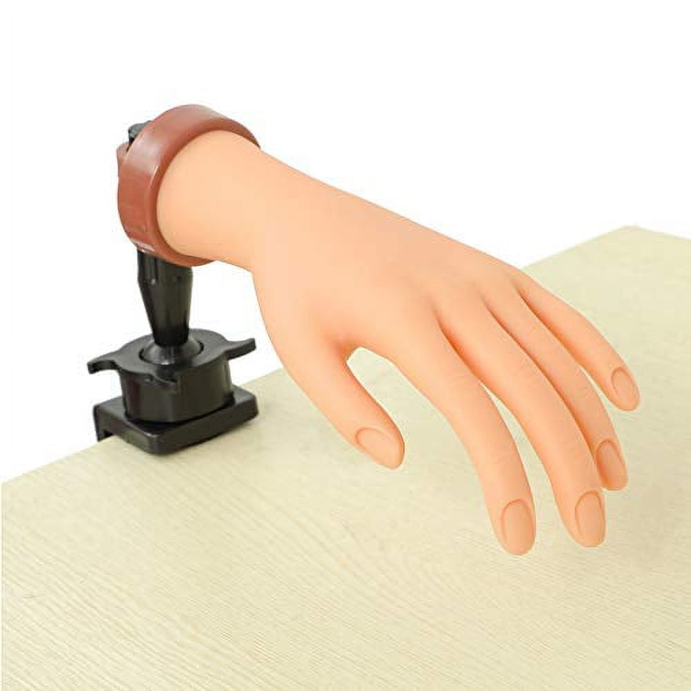 Flexible Soft Hand Model For Nail Art Practice, Fake Hand Mannequin  Manicure Training Tool Fake Manican Hands For Nails Practice