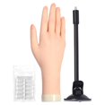 thumbnail image 1 of Practice Hand Right - Acrylic Nail Hands Realistic Silicone Artificial Hands and Protective Rubber Pliers Nail Hands Realistic Human Model Hands, Nail Tools, Silica Gel Toe Separat Makeup Organizers, 1 of 8