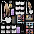 thumbnail image 1 of Practice Hand for Acrylic Nails - Acrylic Fake Mannequin Practice Hand - Flexible Hands Model With Powder and Liquid Full Nail Kit for Beginners, 1 of 8