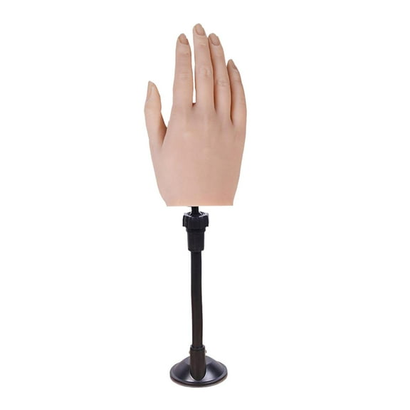Practice Hand for Acrylic Nails, Hand - Flexible False Hands for Nail Manicure, Manicure Practice Tools - Style 1