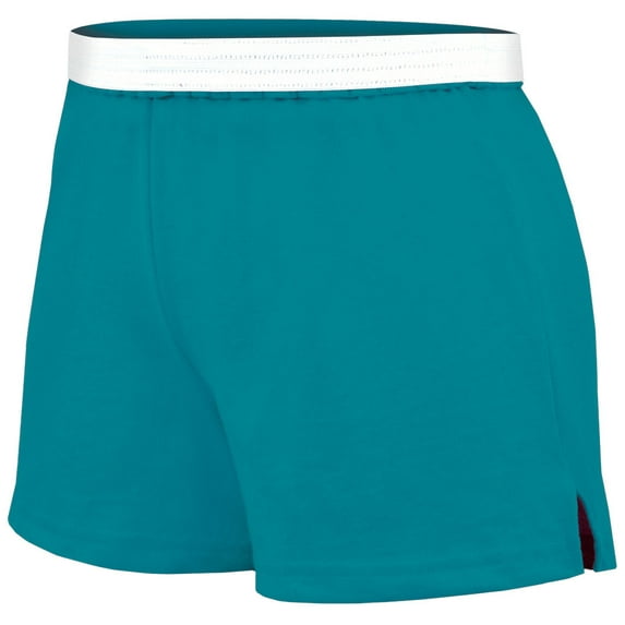 Practice Knit Cheerleading Shorts Teal X-Small Size - X-SMALL