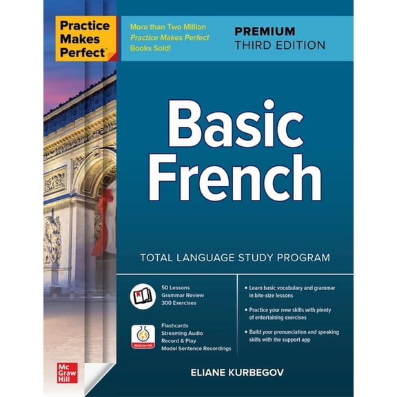 Practice Makes Perfect: Basic French, Premium Third Edition, (Paperback)