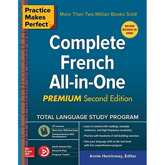 Pre-Owned Practice Makes Perfect: Complete French All-in-One, Premium Second Edition (NTC FOREIGN LANGUAGE) Paperback
