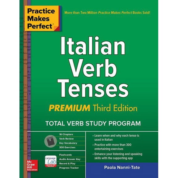 Practice Makes Perfect: Italian Verb Tenses, Premium Third Edition, (Paperback)