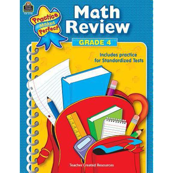 Pre-Owned Math Review Grade 4 (Paperback) 0743937449 9780743937443