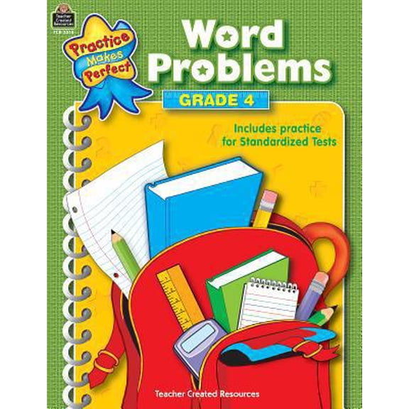 Pre-Owned Word Problems Grade 4 (Paperback) 0743933141 9780743933148