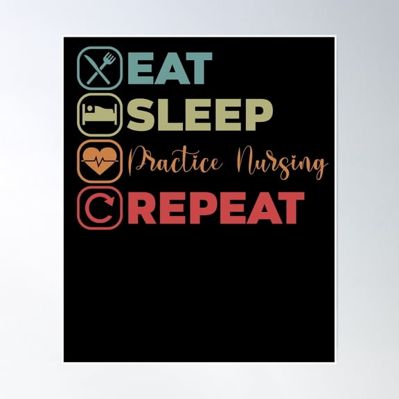 Practice Nursing Quote For A Nurse Student Clinicals Lover Poster Wall Art, Modern Wall Decor, 8x12 UNFRAMED