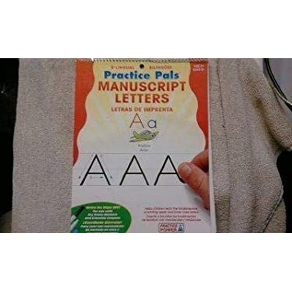 Pre-Owned Bilingual Practice Pals Manuscript Letters Paperback, English