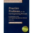 thumbnail image 1 of Pre-Owned Practice Problems for the Civil Engineering PE Exam: A Companion to the Civil Engineering Reference Manual (Paperback) 1888577673 9781888577679, 1 of 1