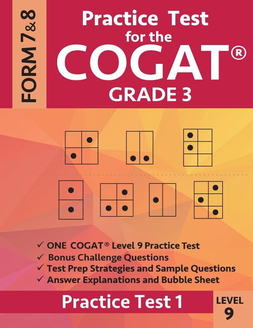 GIFTED & TALENTED TEST PREP TEAM; ORIGINS PUBLICATIONS Practice Test for the Cogat Grade 3 Level 9 Form 7 and 8: Practice Test 1: 3rd Grade Test Prep for the Cognitive Abiliti, (Paperback)