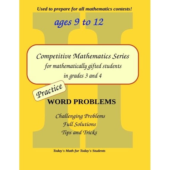 Pre-Owned Practice Word Problems: Level 2 (ages 9 to 11) (Paperback) 0615843255 9780615843254