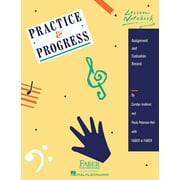 Practice and Progress Lesson Notebook Weekly Music Practice Journal for Piano Students Structured Piano Lesson Tracker , Paperback