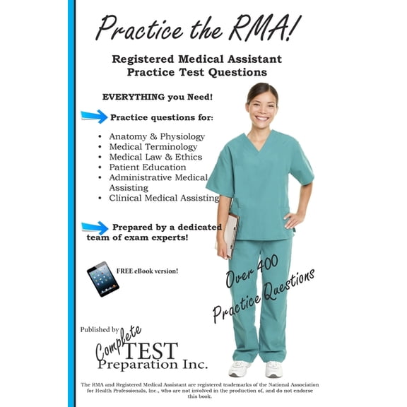 Practice the RMA! Registered Medical Assistant Practice Test Questions, (Paperback)