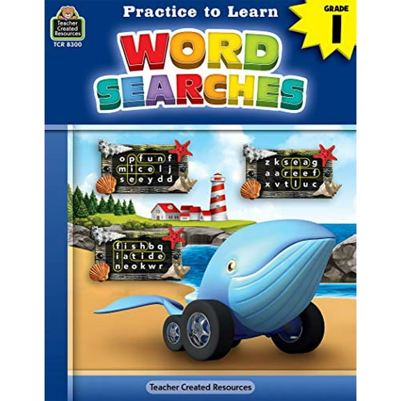 Pre-Owned Practice to Learn: Word Searches, Grade 1 from Teacher Created Resources Paperback