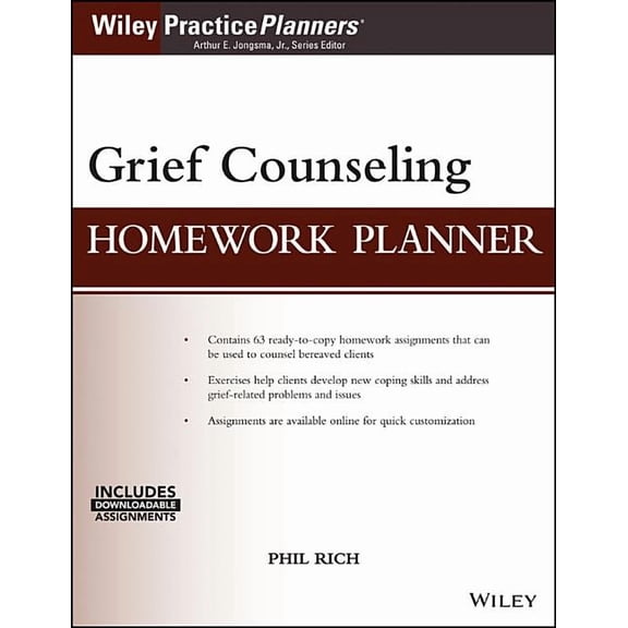 PracticePlanners Grief Counseling Homework Planner, (with Download), (Paperback)